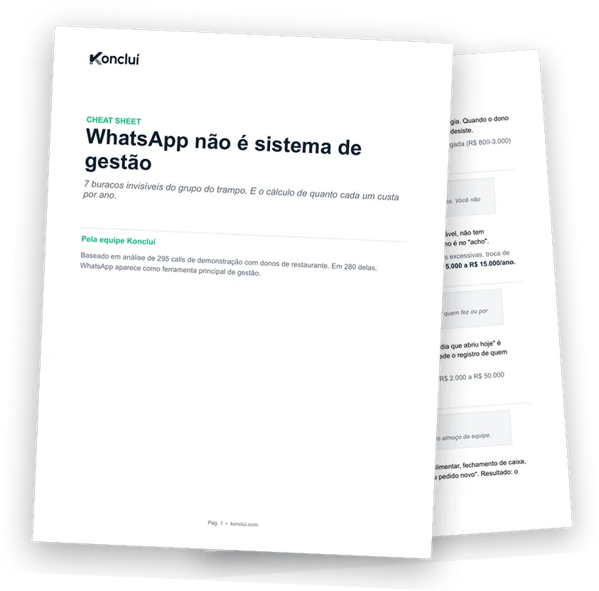 Páginas reais do Por que WhatsApp não é sistema de gestão